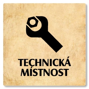 Technická místnost, 100x100mm, pergamen, Nevada